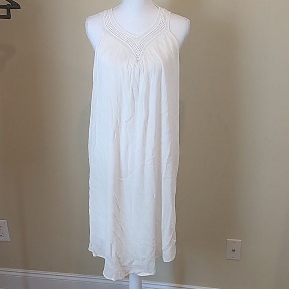 Slip-on maternity sundres, cream color, size small - Picture 2 of 5